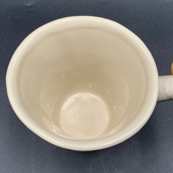 Jack Russel Dog BLUE WITCH Pottery Coffee Mug Head Handle - Picture 2 of 8